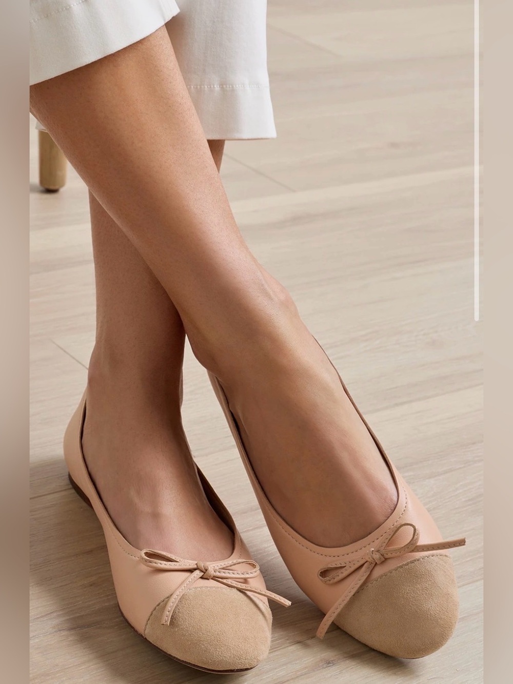 Peter Millar Promenade Ballet Flats with Bow size: 7.5